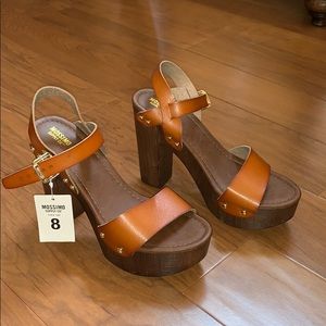 Mossimo Supply Co. Cognac/ Cali Wedge Sandal